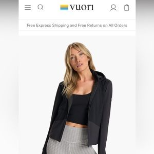Vuori full zip jacket NWT